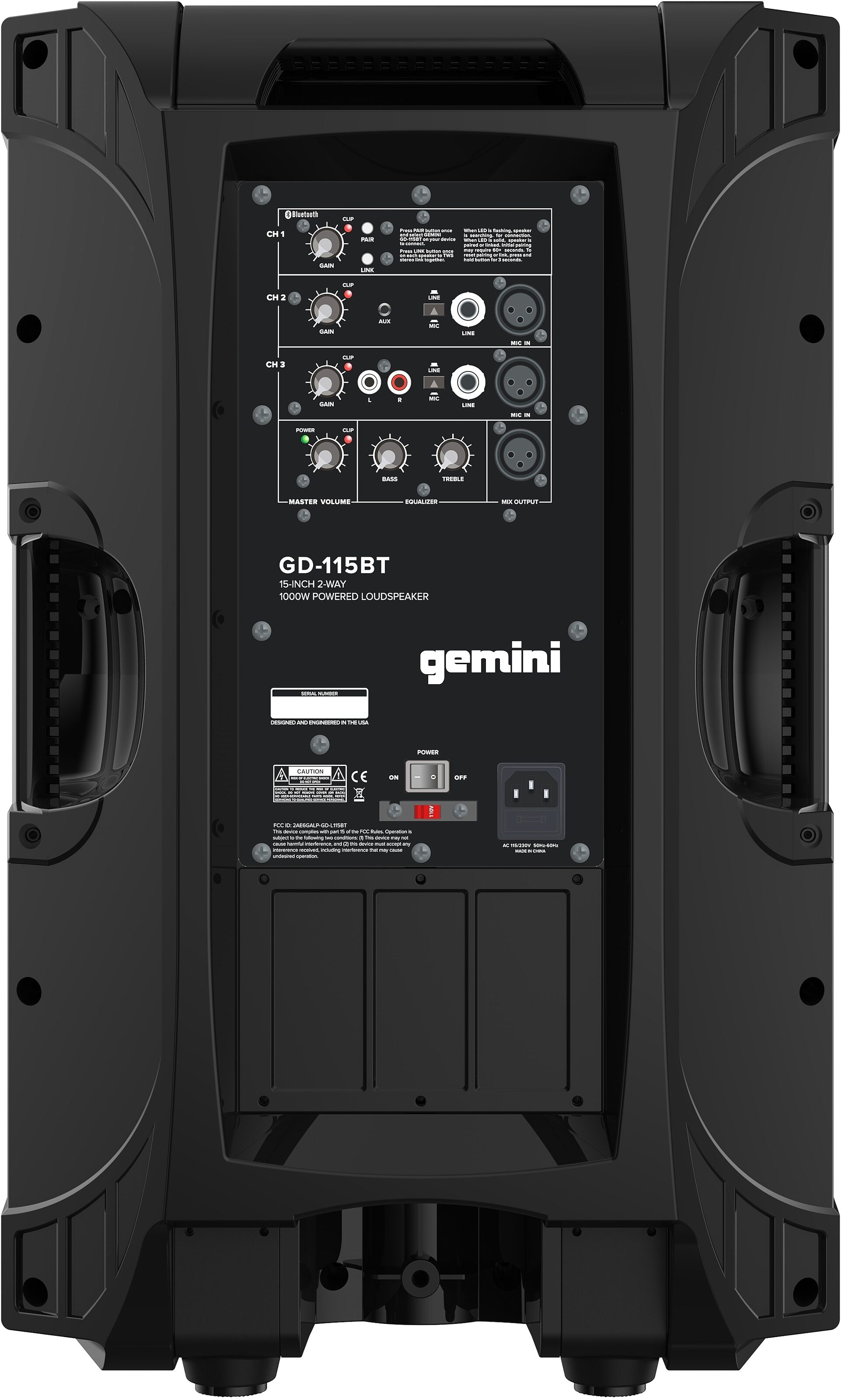 Gemini GD-115BT по цене 21 861 ₽