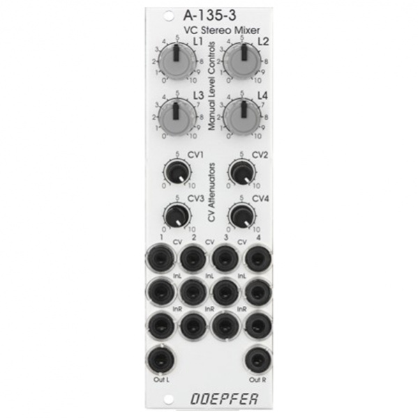 Doepfer A-135-3 Voltage Controlled Stereo Mixer по цене 13 480 ₽
