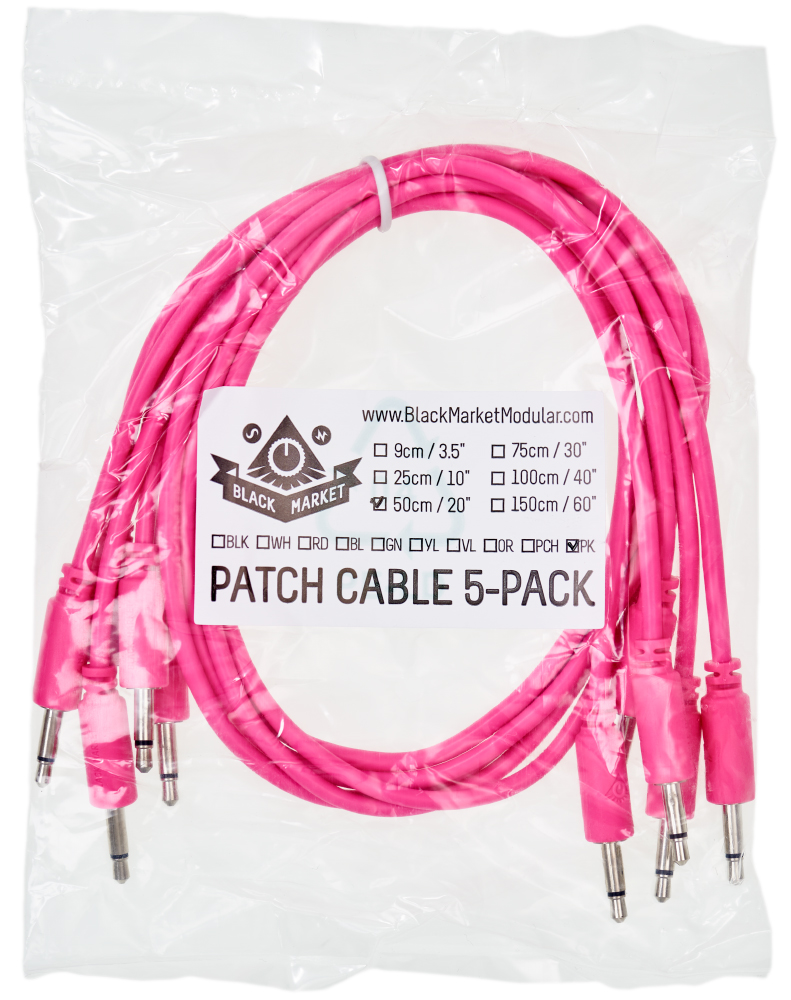 Black Market Modular patchcable 5-Pack 50 cm pink по цене 1 235 ₽