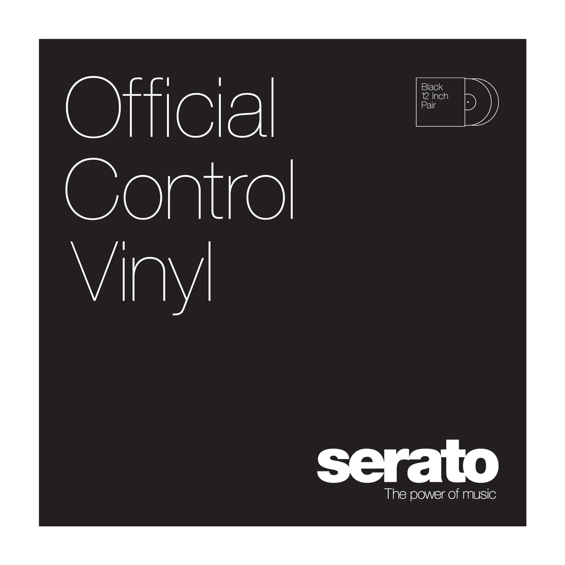 Serato 12" Control Vinyl Performance Series (пара) - Black по цене 4 080.00 ₽