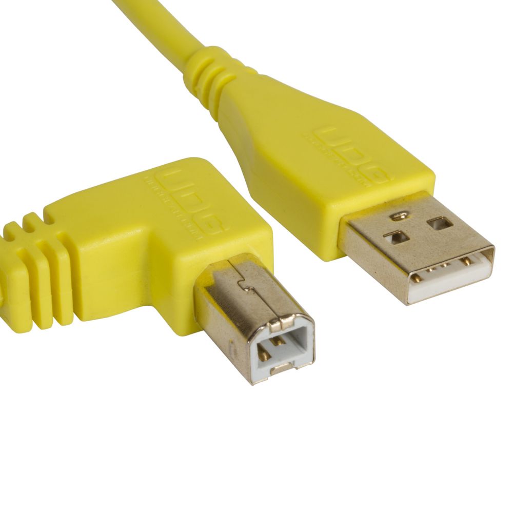 UDG Ultimate Audio Cable USB 2.0 A-B Yellow Angled 1m по цене 940 ₽