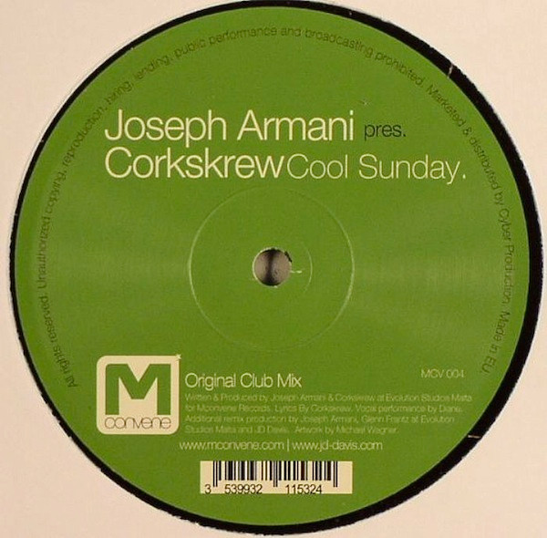 Joseph Armani Pres. Corkskrew - Cool Sunday