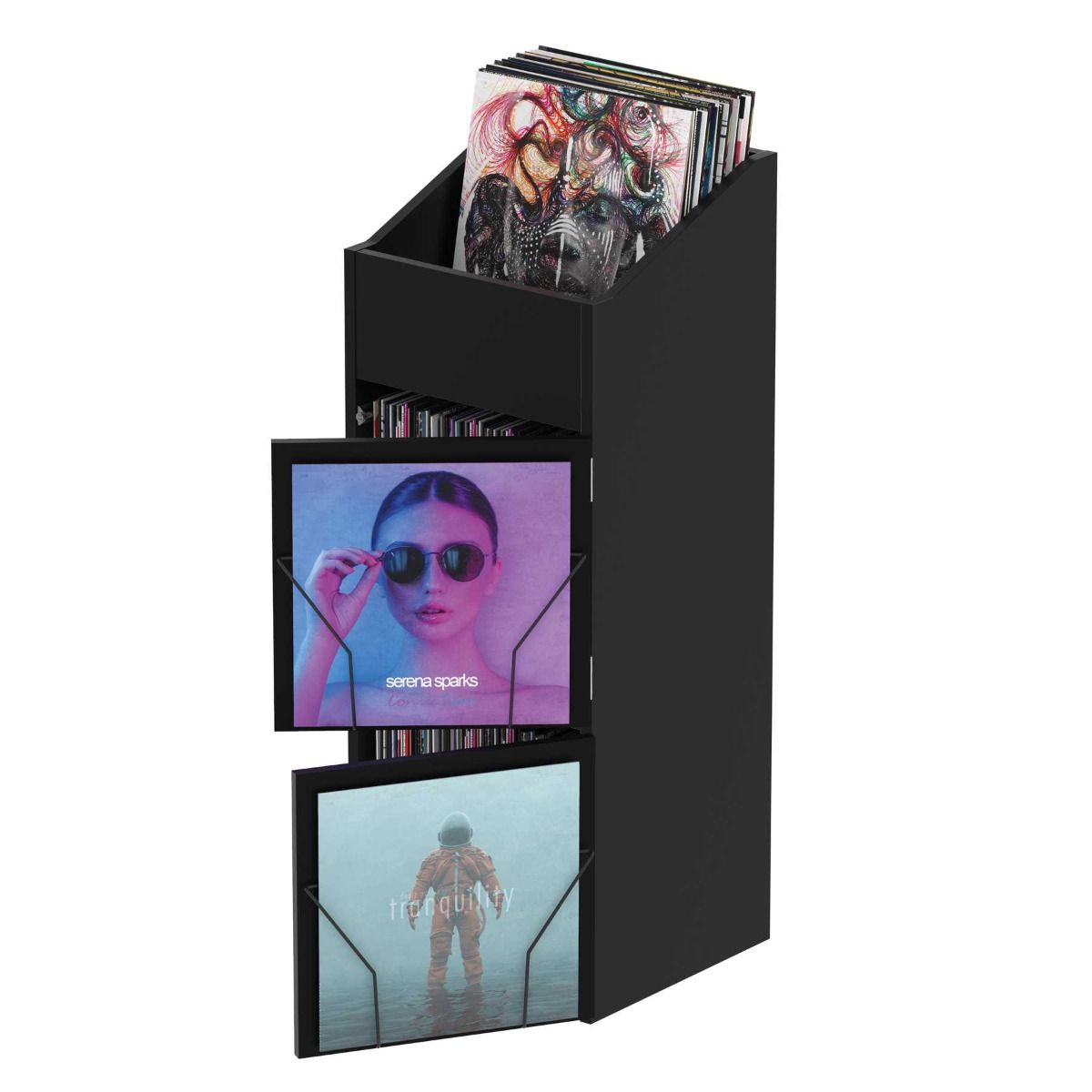 Glorious Record Box Display Door Black по цене 3 990 ₽