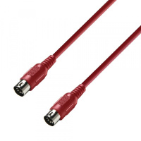 Adam Hall Cables K3 MIDI 0150 RED - MIDI Cable 1.5 m Red по цене 400 ₽