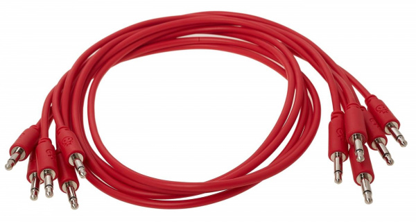 Erica Synths Eurorack Patch Cables 60cm, 5 Pcs Red по цене 1 340 ₽
