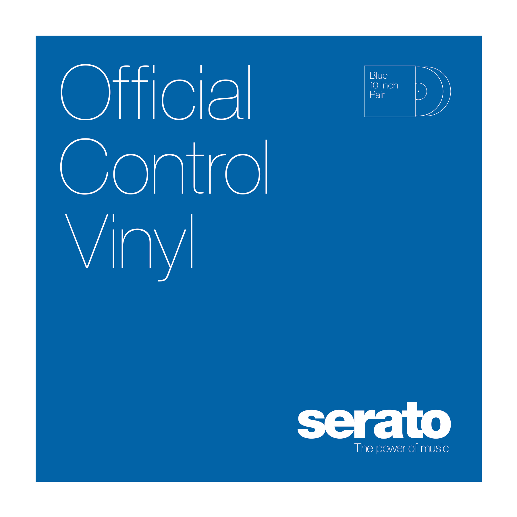 Serato 12" Control Vinyl Performance Series (пара) - Blue по цене 3 380 ₽