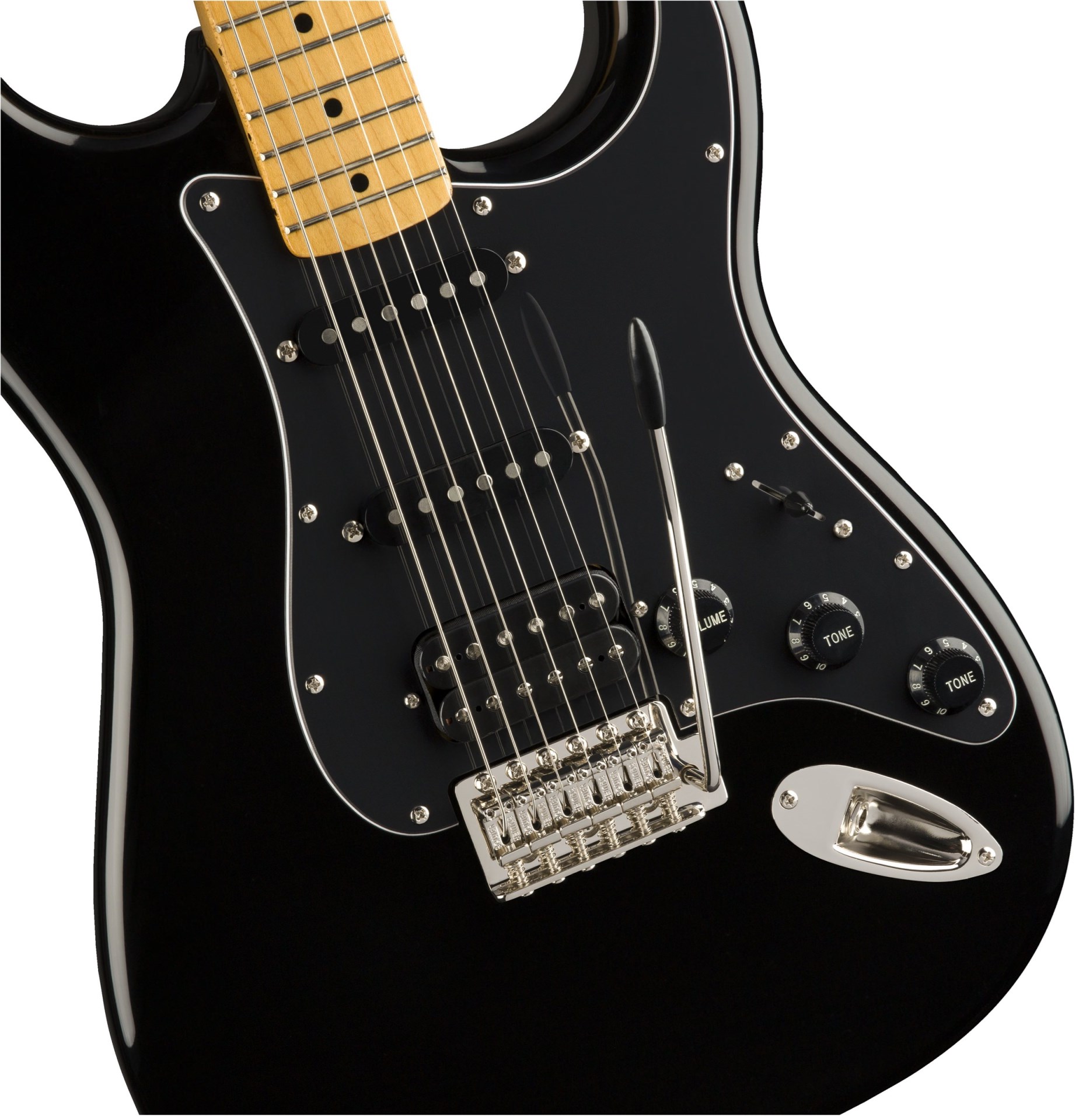 Fender Squier Classic Vibe 70s Strat HSS MN BLK по цене 90 000 ₽
