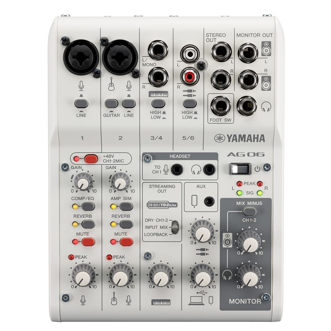 Yamaha AG06MK2 White по цене 28 060 ₽