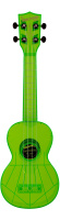 Waterman by Kala KA-SWF-GN Fluorescent Green Soprano Ukulele