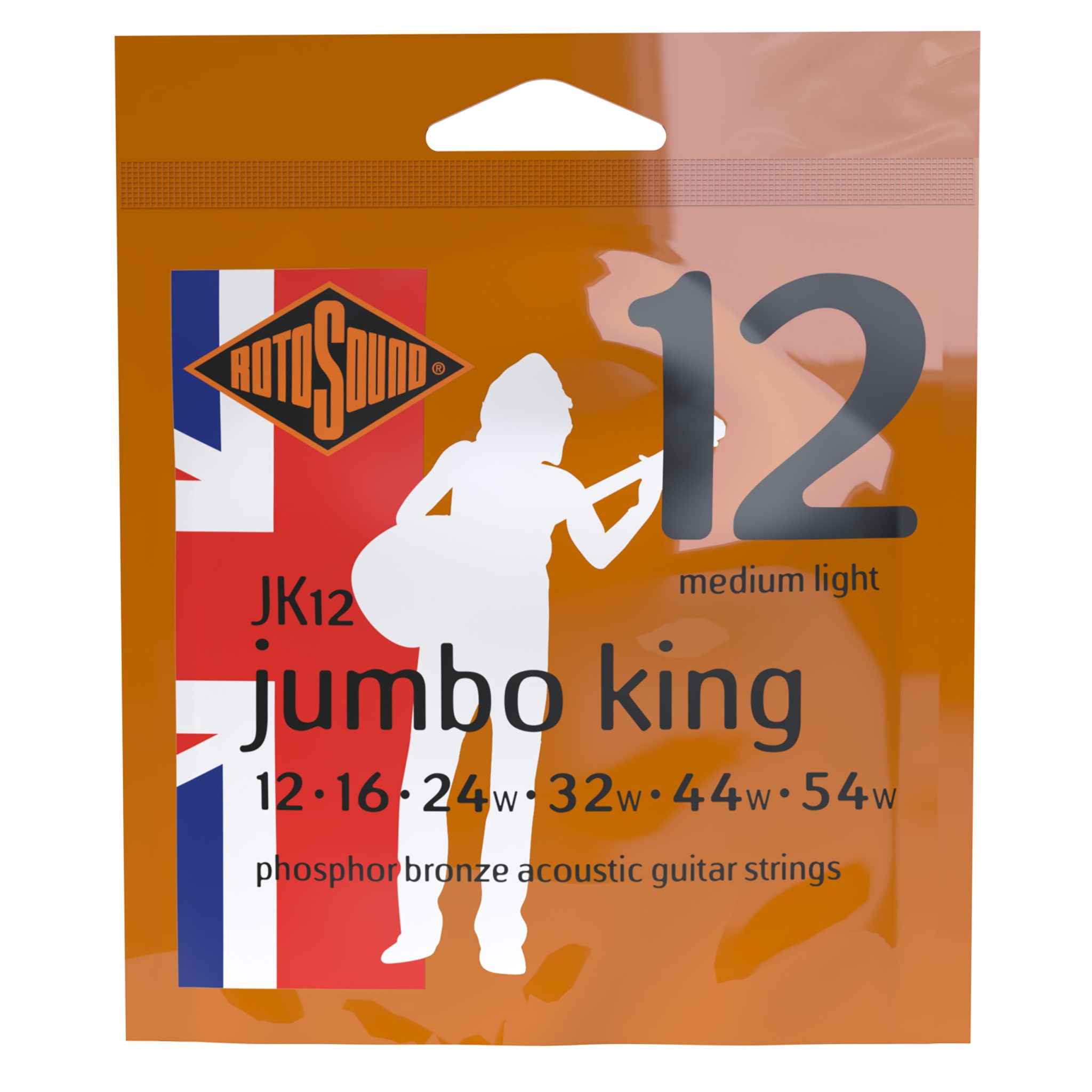 Rotosound JK12 Strings Phosphor Bronze по цене 890.00 ₽