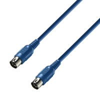 Adam Hall Cables K3 MIDI 0150 BLU - MIDI Cable 1.5 m Blue по цене 570 ₽