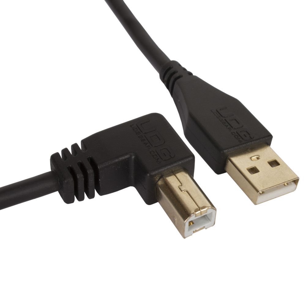 UDG Ultimate Audio Cable USB 2.0 A-B Black Angled 1m по цене 1 130 ₽