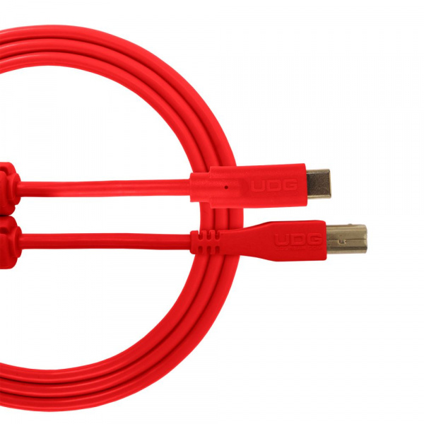 UDG Ultimate Audio Cable USB 2.0 C-B Red Straight 1.5m по цене 1 360 ₽