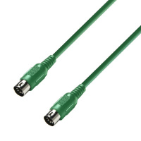 Adam Hall Cables K3 MIDI 0150 GRN - MIDI Cable 1.5 m Green по цене 300 ₽