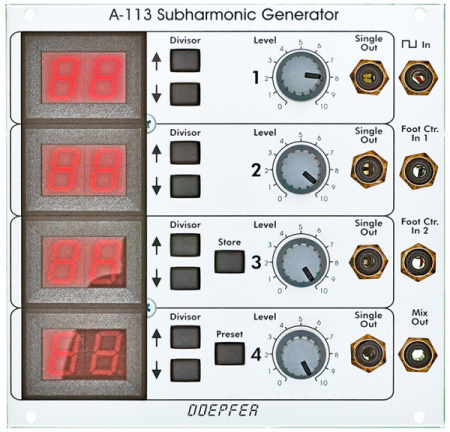 Doepfer A-113 Subharmonic Generator по цене 33 810.00 ₽