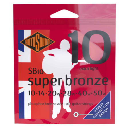 Rotosound SB10 Strings Phosphor Bronze по цене 970.00 ₽