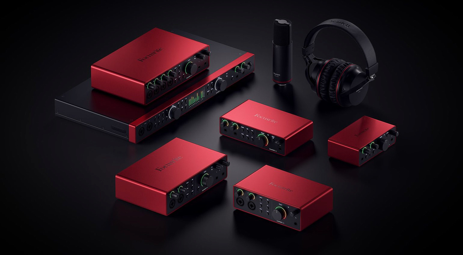 FOCUSRITE | В линейке Scarlett четвертого поколения появились 3 новые модели
