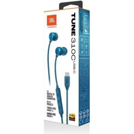JBL Tune 310C Blue (JBLT310CBLU) по цене 2 200 ₽