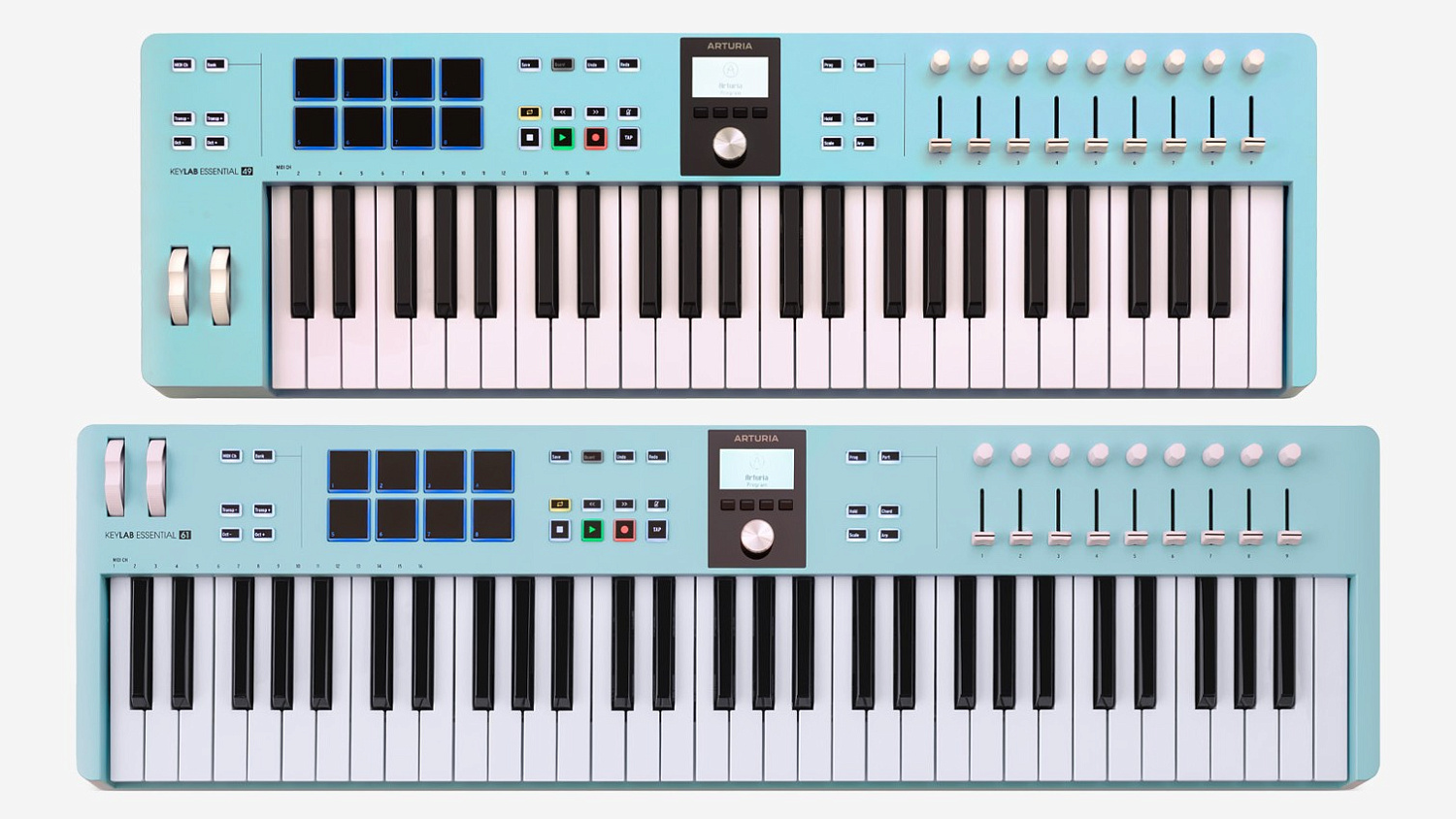 Arturia KeyLab Essential MK3 в новых расцветках: Rose Quartz и Aquamarine