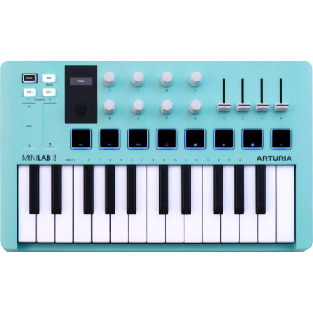 Arturia MiniLAB 3 Aquamarine по цене 11&nbsp;990.00 ₽
