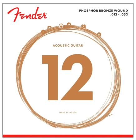 Fender Strings New Acoustic 60L Phos Bronze Ball 12-53 по цене 1 120.00 ₽