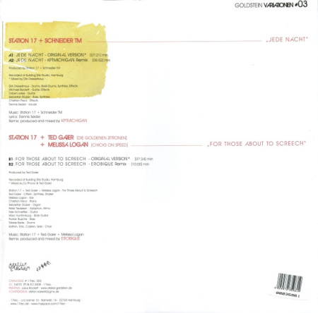 Station 17 / Schneider TM / Ted Gaier / Melissa Logan - Goldstein Variationen #03