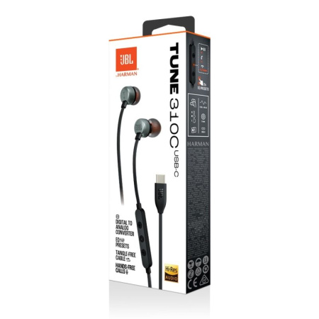 JBL Tune 310C Black (JBLT310CBLK) по цене 1 650 ₽