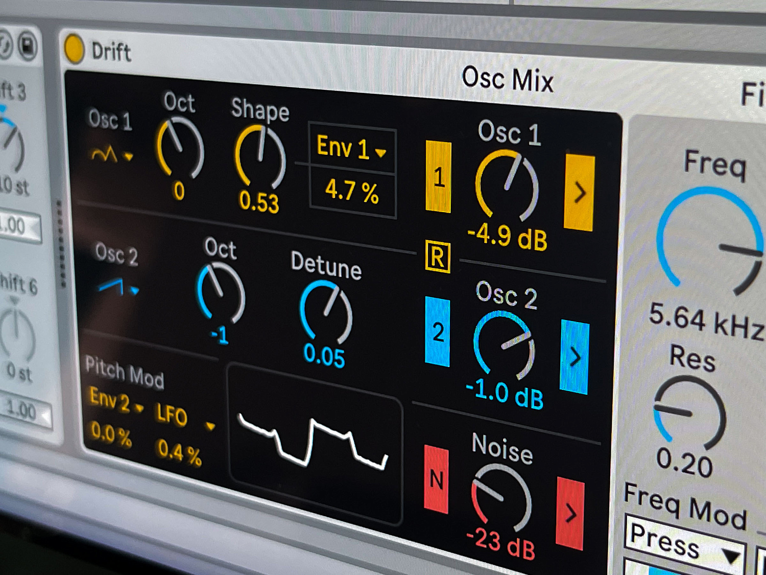 Ableton Drift стал доступен для Move и в Note