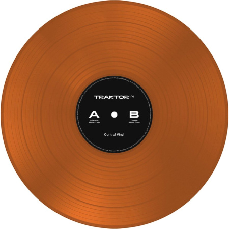 Native Instruments Traktor Control Vinyl MK2 2024 Edition Orange Transparent по цене 2&nbsp;910 ₽