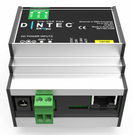 EntTec Din Open DMX Ethernet Mk2 With Poe по цене 22 190 ₽